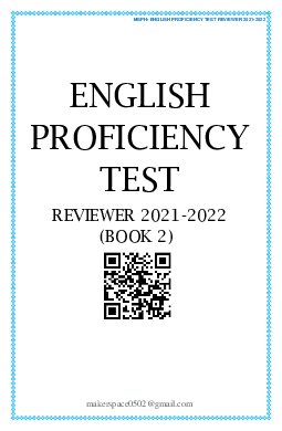 English proficiency test reviewer 2021-2022
