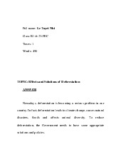 TOPIC: Effects and Solutions of Deforestation | Đại học Tây Đô