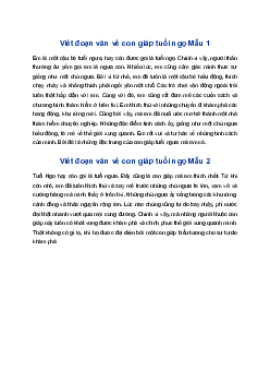 Viết đoạn văn về con giáp tuổi Ngọ | Tập làm văn 4