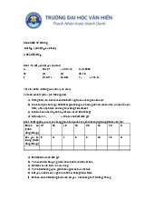 Bài Tập Kinh Tế Lượng CN 1 - Hồi Quy và Phân Tích Dữ Liệu. Môn Kinh tế lượng | Đại học Văn Hiến.