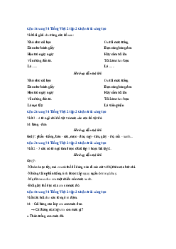 Giải VBT môn Tiếng việt 2 -   Bài 1: Chuyện của thước kẻ | Chân trời sáng tạo