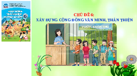 Giáo án điện tử Hoạt động trải nghiệm 6 Chủ đề 6 Chân trời sáng tạo: Xây dựng cộng đồng văn minh, thân thiện