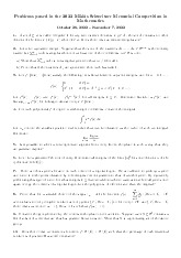 Đề thi Miklos Schweitzer 2022 của Viện Bolyai - Hungary