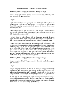 Giải SBT Sinh học 12: Bài tập có lời giải trang 47