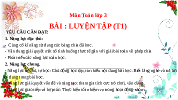 Giáo án điện tử Toán 3 Chương 1 Cánh diều: Luyện tập trang 52 (tiết 1)