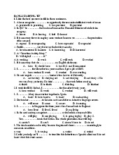 Tổng hợp bài tập tiếng anh cơ bản 2: Bài tập dạng của động từ | Học viện tài chính