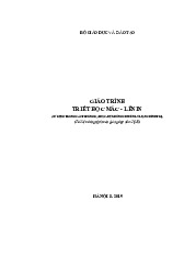 GIÁO Trình TRIẾT HỌC MÁC-LÊNIN 2 - Chương I: Vai Trò và Nguồn Gốc