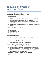 Đề cương ôn tập học kỳ Chương 1 và 2 môn Kinh tế vi mô | Trường Quốc tế - Đại học Quốc gia Hà Nội