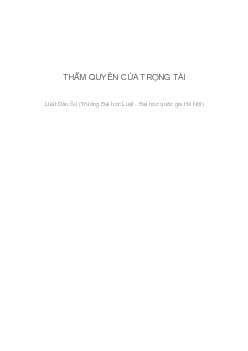 Những luận cứ để mở rộng thẩm quyền của trọng tài