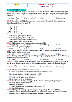 Đề kiểm tra HK1 môn Lý 10 kết nối tri thức có đáp án-Đề 6