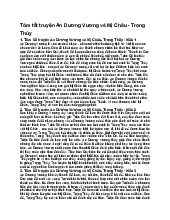 Tóm tắt truyện An Dương Vương và Mị Châu - Trọng Thủy - Ngữ văn 10