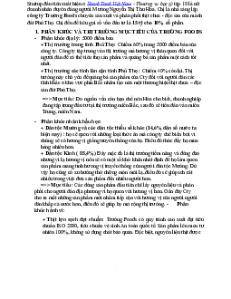 Phân tích chiến lược STP của Cty thịt chua Trường Foods