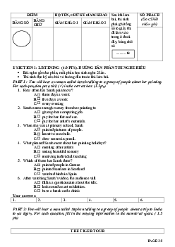 Đề thi chọn học sinh giỏi Tiếng Anh 9 THCS TP Đà Lạt, Lâm Đồng năm học 2019-2020