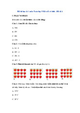 Đề thi học kỳ 1 môn Toán lớp 3 năm học 2024 - 2025 | Bộ sách Kết nối tri thức