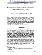 Thống Kê Kinh Tế và Tác Động Đến Lựa Chọn Tài Trợ | Thống kê cho khoa học xã hội | Trường Đại học Khoa học Tự nhiên, Đại học Quốc gia Hà Nội