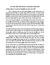 Ôn tập tiến trình logistics thu hồi | Môn Logistics và chuỗi cung ứng - Trường Cao đẳng Kinh tế Đối ngoại