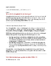 Tính Tất Yếu Của CNXH Đối Với Việt Nam môn Tư tưởng Hồ Chí Minh | Trường Đại Học Tây Nguyên
