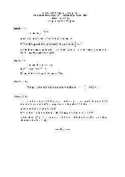 Đề thi HK1 lớp 12 trường THPT Nguyễn Thượng Hiền – TP. HCM 2010 – 2011