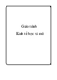 Giáo trình Kinh tế học Vi mô - PGS., TS. Lê Thả Gii | Trường đại học sư phạm kỹ thuật TP. Hồ Chí Minh