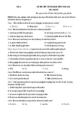 Đề thi thử tốt nghiệp THPT 2025 môn Địa lí bám sát đề minh họa - Đề 16