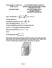 Đề Tuyển Sinh 10 Môn Toán Sở GD Gia Lai 2025-2026 Có Đáp Án