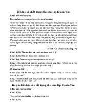 Đề khảo sát chất lượng đầu năm môn Văn lớp 12 năm 2025 (Đề 6)