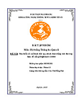 Bài tập lớn: Phân tích quy trình Highlands Coffee môn Hệ thống thông tin quản lý | Học viện Ngân hàng