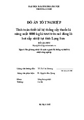 Đồ án tốt nghiệp Thiết kế hệ thống sấy thuốc lá năng suất 5000 kg môn Kỹ thuật nhiệt | Trường Đại học Bách Khoa Hà Nội