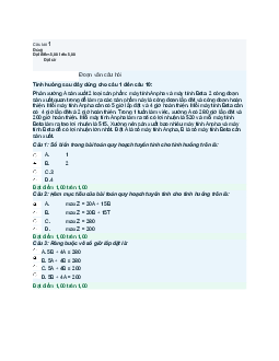 Kiểm tra Phân tích định lượng (Có đáp án)