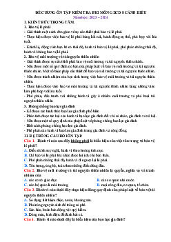 Đề cương ôn tập học kì 1 môn GDCD 8 sách Cánh diều