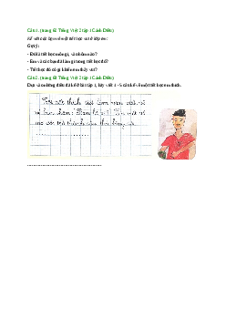 Giải SGK môn Tiếng việt 2 - Bài 7: Viết về một tiết học em thích | Cánh Diều