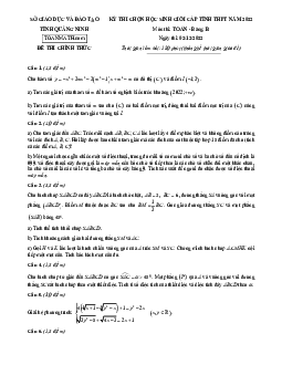 Đề học sinh giỏi cấp tỉnh Toán THPT năm 2022 – 2023 sở GD&ĐT Quảng Ninh