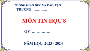 Chủ đề E1 Bài 4: Thực hành tạo biểu đồ | Bài giảng PowerPoint Tin học 8 | Cánh diều