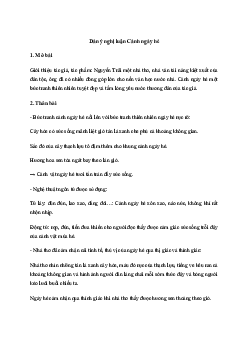 Văn mẫu lớp 10: Nghị luận bài Cảnh ngày hè | Cánh diều