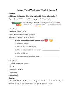 Smart World Workbook 7 Unit 8 Lesson 3