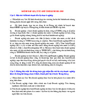 Môn pháp luật về chủ thể kinh doanh | Trường Đại học Kinh tế – Luật