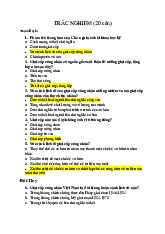 20 CÂU TRẮC NGHIỆM VỀ CHỦ NGHĨA XÃ HỘI KHOA HỌC