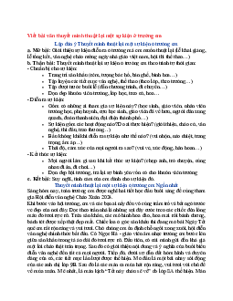 Văn mẫu lớp 6 Kết nối tri thức bài Viết bài văn thuyết minh thuật lại một sự kiện ở trường em