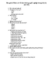 Bảng hỏi: Khảo sát về định hướng nghề nghiệp tương lai củasinh viên môn Thống kê trong kinh tế và kinh doanh | Trường Đại học Kinh tế Quốc dân