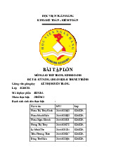 Bài tập lớn: Kỹ năng chuẩn bị bài thuyết trình trong kinh doanh môn Giao tiếp kinh doanh | Học viện Ngân hàng