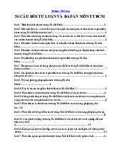 TOP 56 câu hỏi tự luận và đáp án kèm theo - môn tư tưởng Hồ Chí Minh