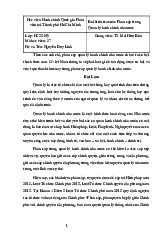 Bài kiểm tra môn: Phân cấp trong Quản lý hành chính nhà nước | Học viện Hành chính Quốc gia