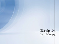 Bài tập lớn môn Lập trình mạng | Trường Đại học Bách Khoa Hà Nội