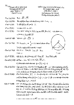 Đề thi HK1 Toán 9 năm 2020 – 2021 phòng GD&ĐT TP Đà Lạt – Lâm Đồng