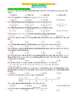 Đề kiểm tra học kỳ 2 Toán 10 kết nối tri thức (có đáp án)-Đề 1