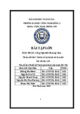 Bài tập lớn Video và kỹ thuật xử lý video | Môn Công nghệ đa phương tiện - Đại học Công Nghệ Đông Á