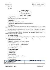Giáo án môn Tiếng anh lớp 4 - Unit 1: My friends | Bộ sách Global Success | Tiểu học ( Chương trình mới)