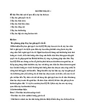 Bài thu hoạch Môn Giáo dục học | Đại học Vinh