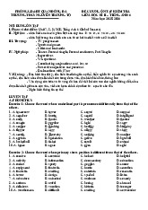 Đề cương ôn tập Tiếng Anh 6 giữa kì 2