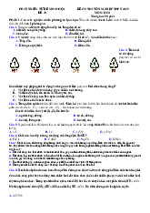 Đề thi thử tốt nghiệp THPT 2025 môn Hóa bám sát đề minh họa - Đề 39
